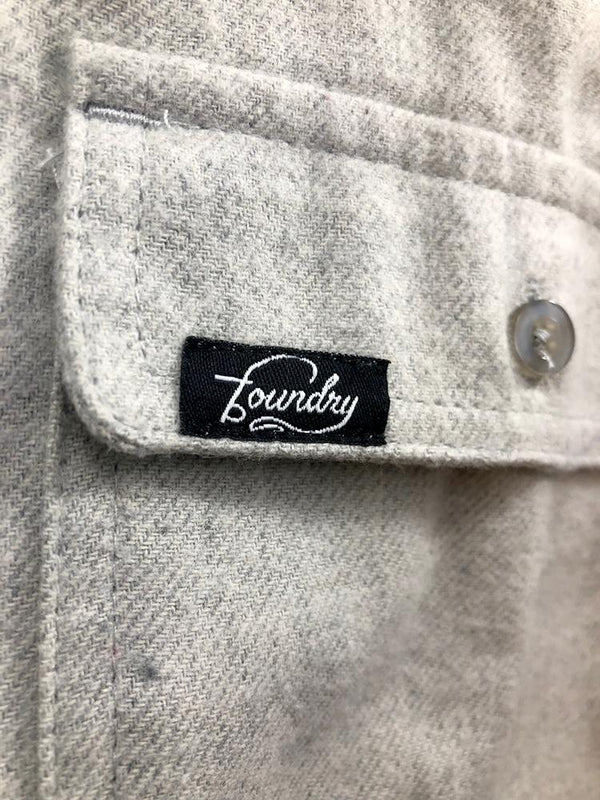 Against The Flow - Stone -  Button Up Flannel - Foundry Fishing