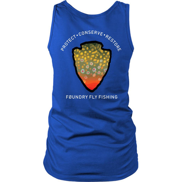 The Parks - Brook Trout - Womens Tank - Foundry Fishing 