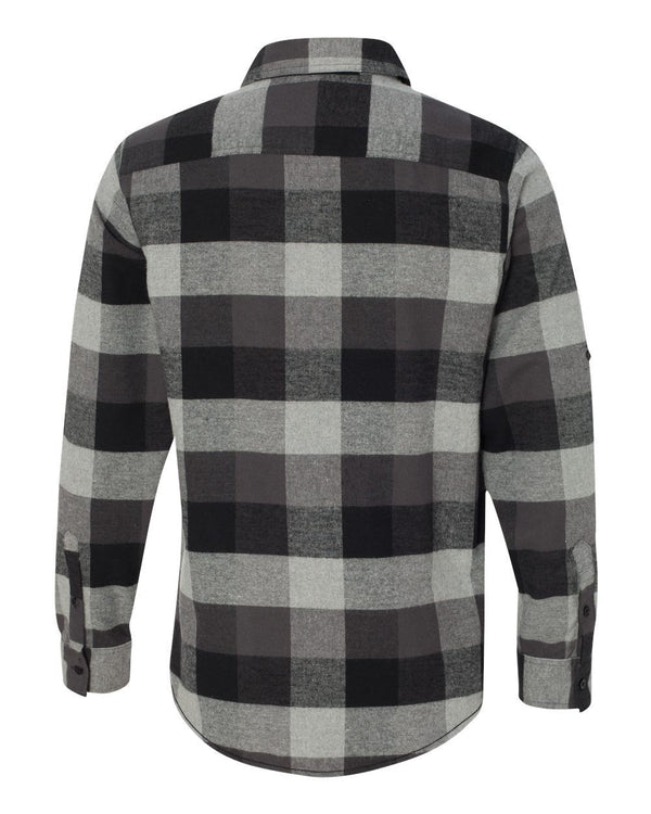 Against The Flow - Black Plaid -  Button Up Flannel - Foundry Fishing