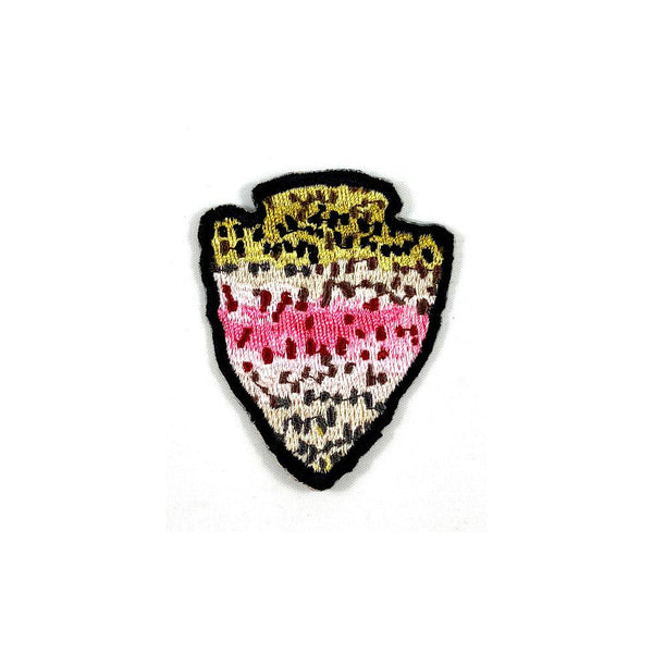 The Parks - Rainbow Trout - Iron On Fly Fishing Patch - Foundry Fishing