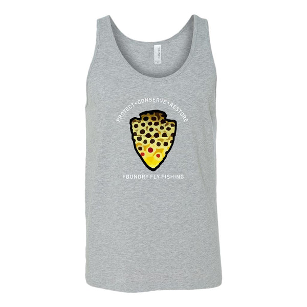 The Parks - Brown Trout - Fly Fishing Tank Top - Foundry Fishing 