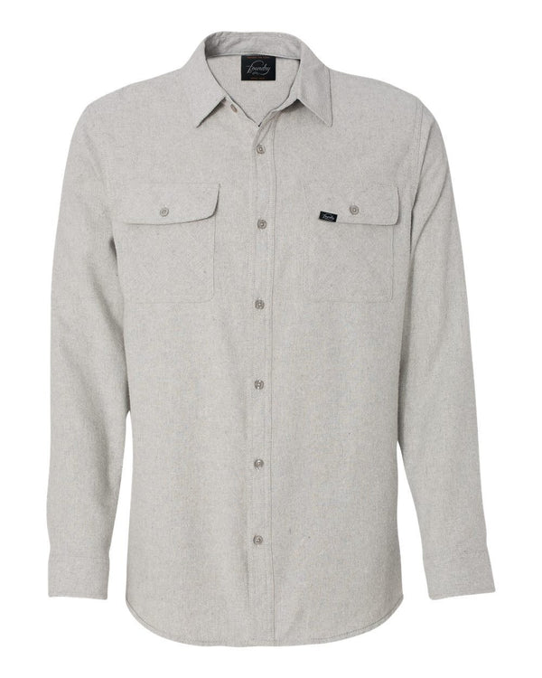 Against The Flow - Stone -  Button Up Flannel - Foundry Fishing