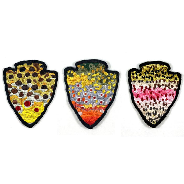 The Parks - Grand Slam - 3 Pack - Iron On Fly Fishing Patches - Foundry Fishing