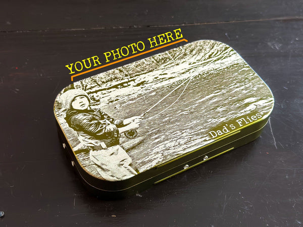 custom fishing box Custom Photo Aluminum Fly Box
