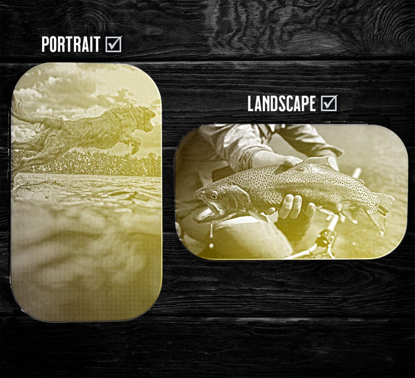 engraved fly fishing box Custom Photo Aluminum Fly Box