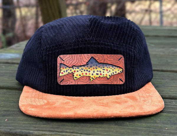 Leather Patch Trout - Corduroy Fly Fishing Hat