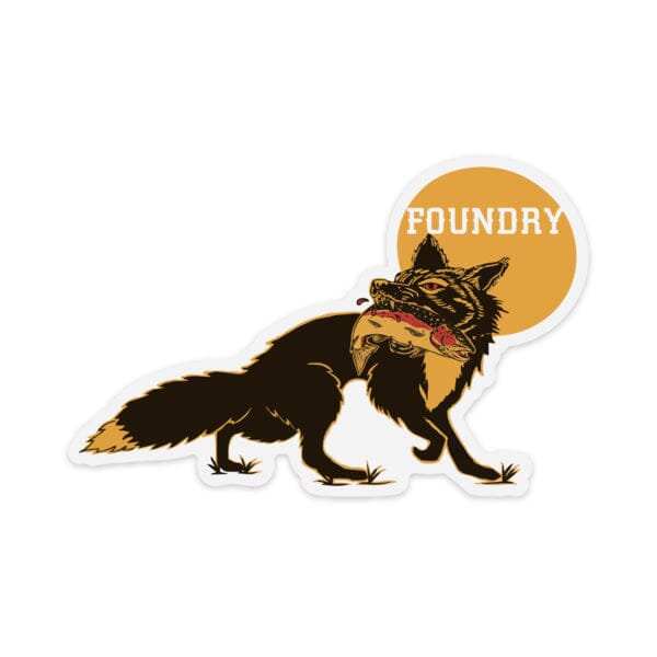 The Greedy Fox  - Clear Sticker