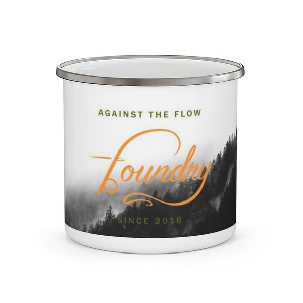Against The Flow - Enamel Camping Mug