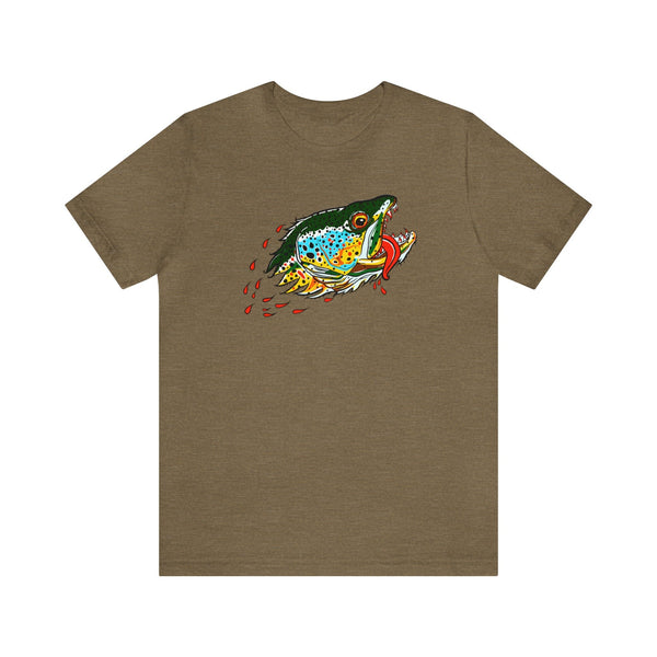 Badgers Water Wolf - Brown Trout Tee