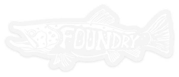 Frenzy Clear Water Sticker - Foundry Fishing 