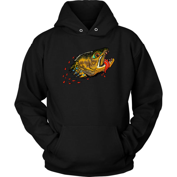 Badgers Water Wolf - Brook Trout - Hoodie - Foundry Fishing 
