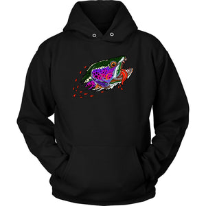 Badgers Water Wolf - Rainbow Trout - Hoodie - Foundry Fishing 