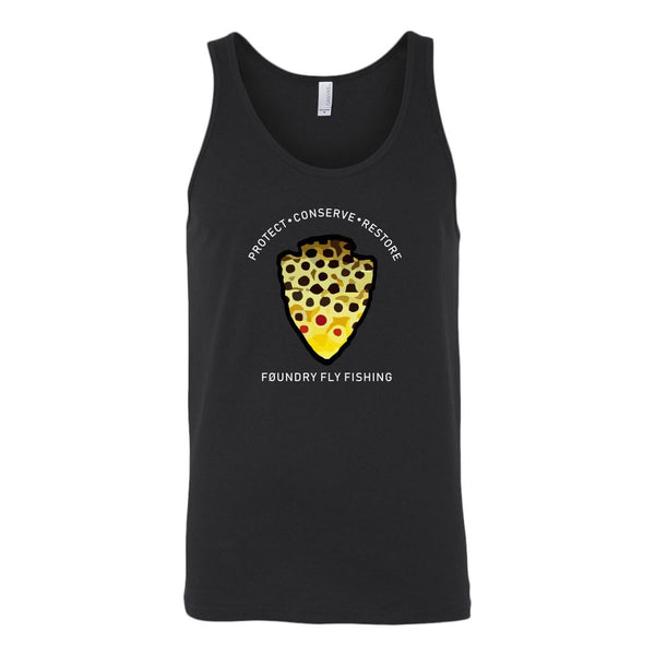 The Parks - Brown Trout - Fly Fishing Tank Top - Foundry Fishing 