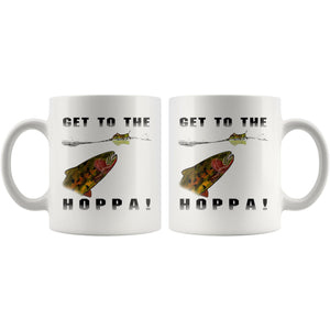 Get To The Hoppa! - Fly Fishing Coffee Mug - Foundry Fishing 