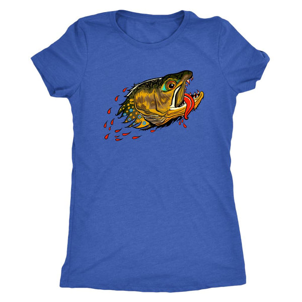 Badgers Water Wolf - Brook Trout - Womens Fly Fishing Tee
