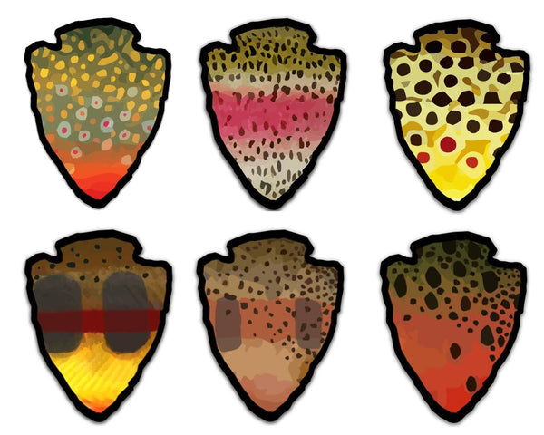 The Parks - Pick One  - Trout Sticker - Foundry Fishing 