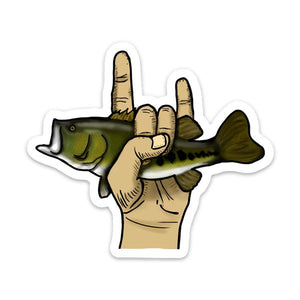 Rock Bass - Large Mouth Bass Sticker - Foundry Fishing 