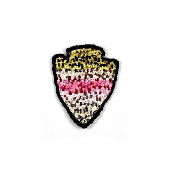 The Parks - Rainbow Trout - Iron On Fly Fishing Patch - Foundry Fishing 
