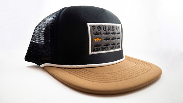 Against The Flow - Mesh Back Hat - Foundry Fishing 