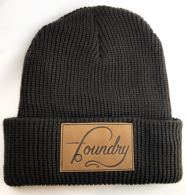 OG Logo - Leather Patch Beanie - Foundry Fishing 