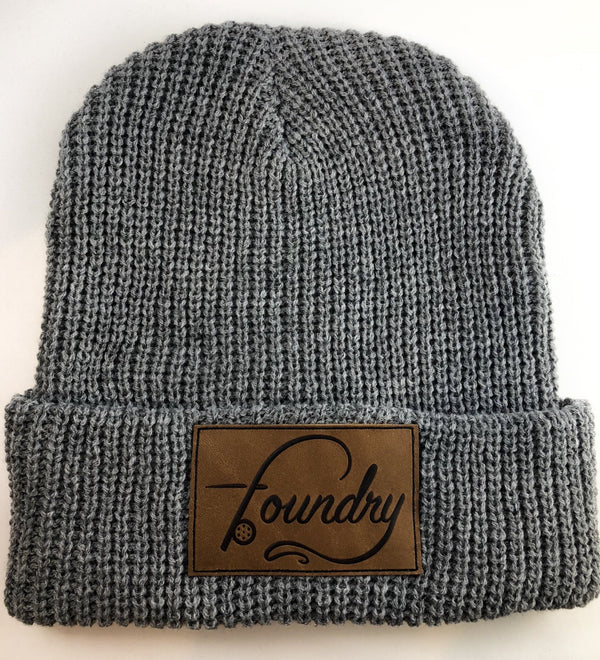 OG Logo - Leather Patch Beanie - Foundry Fishing 