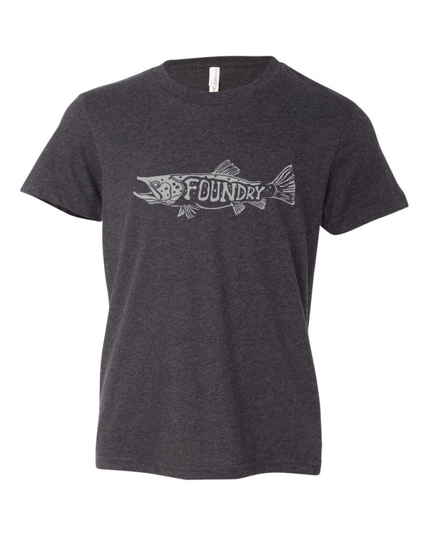 The Frenzy Kids - Black Heather  - Glow In The Dark Ink * - Foundry Fishing 