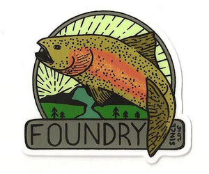 Rainbow Mountain Sticker - Foundry Fishing 