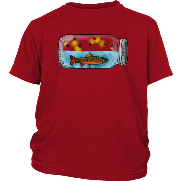 Lightning In A Bottle - Brook Trout - Kids Fly Fishing Tee - Foundry Fishing 