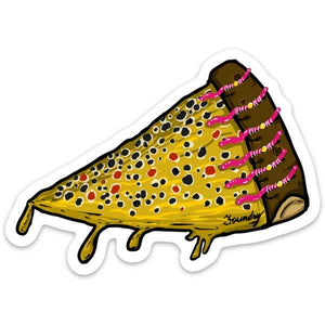 Cheat Day - Brown Trout - Fly Fishing Sticker - Foundry Fishing 