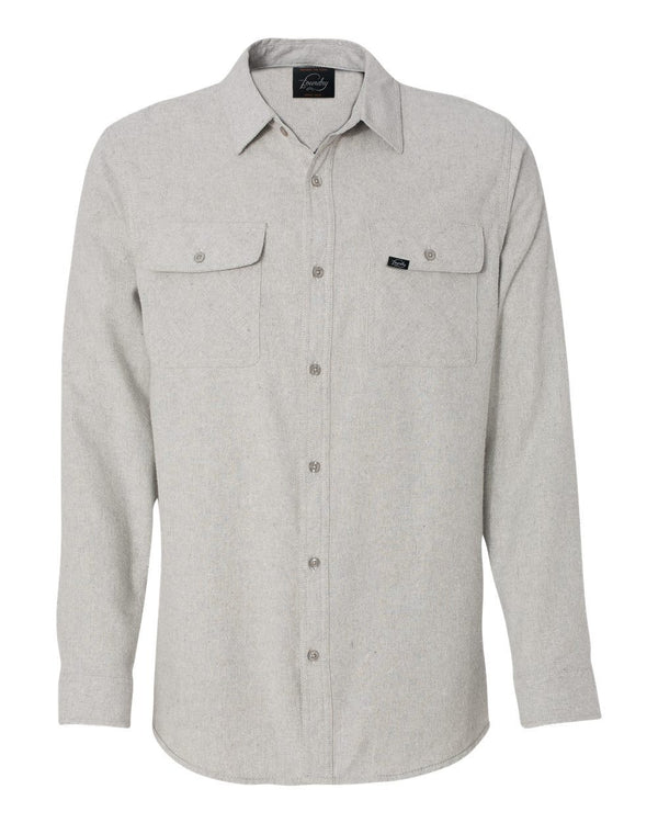 Against The Flow - Stone -  Button Up Flannel - Foundry Fishing 