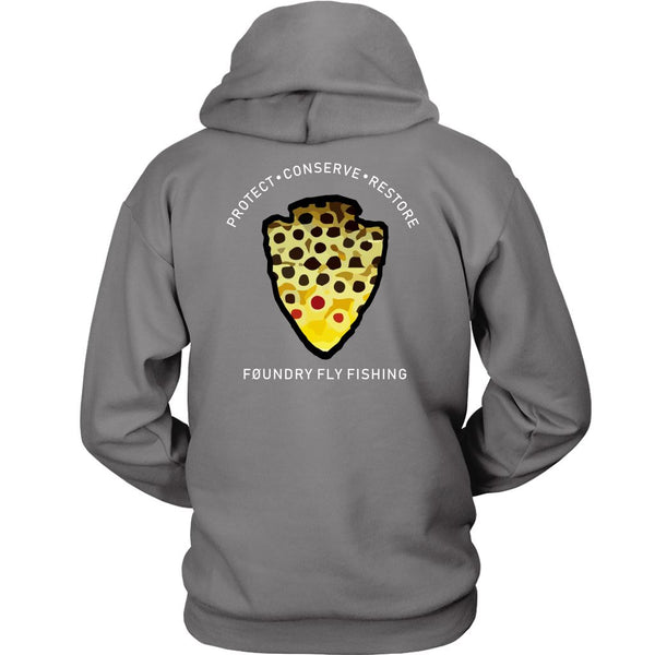 The Parks - Brown Trout - Hoodie - Foundry Fishing 